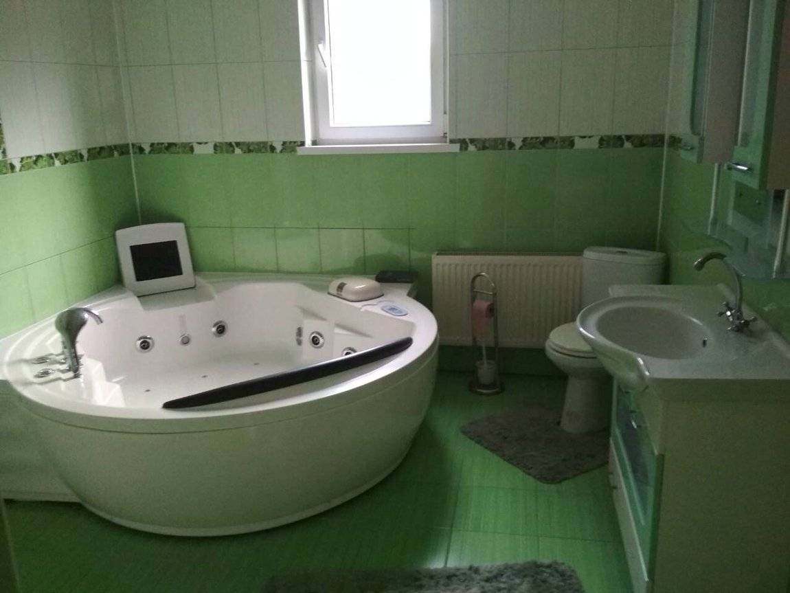Дизайн ванной комнаты в зеленых тонах
