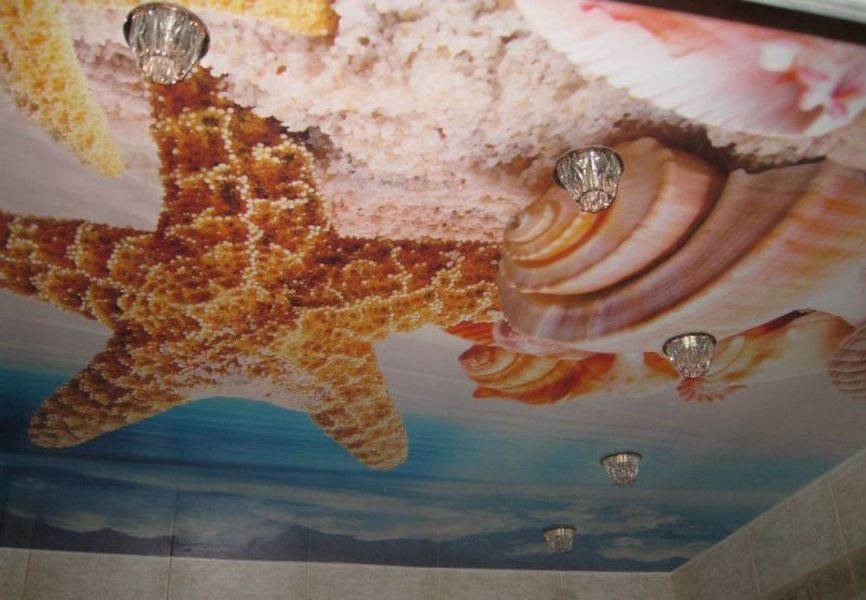 Натяжные потолки с 3d эффектом: дизайн и рисунки, примеры в интерьере комнат