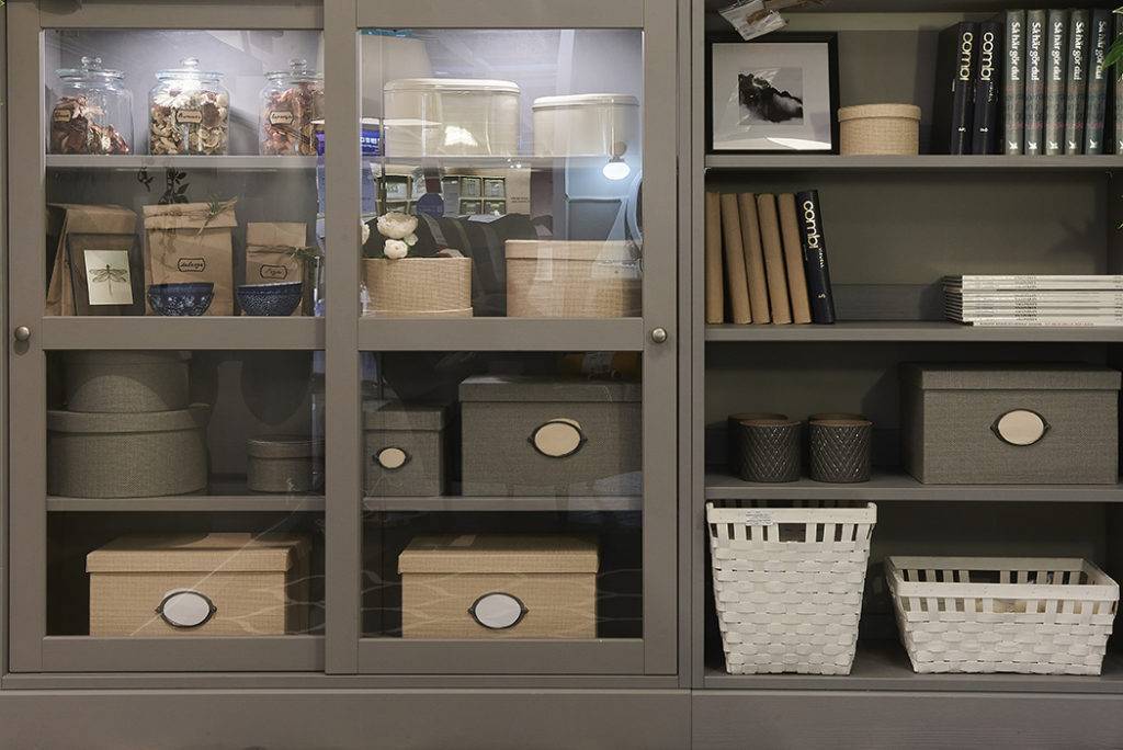Организация хранения в прихожей товарами из IKEA