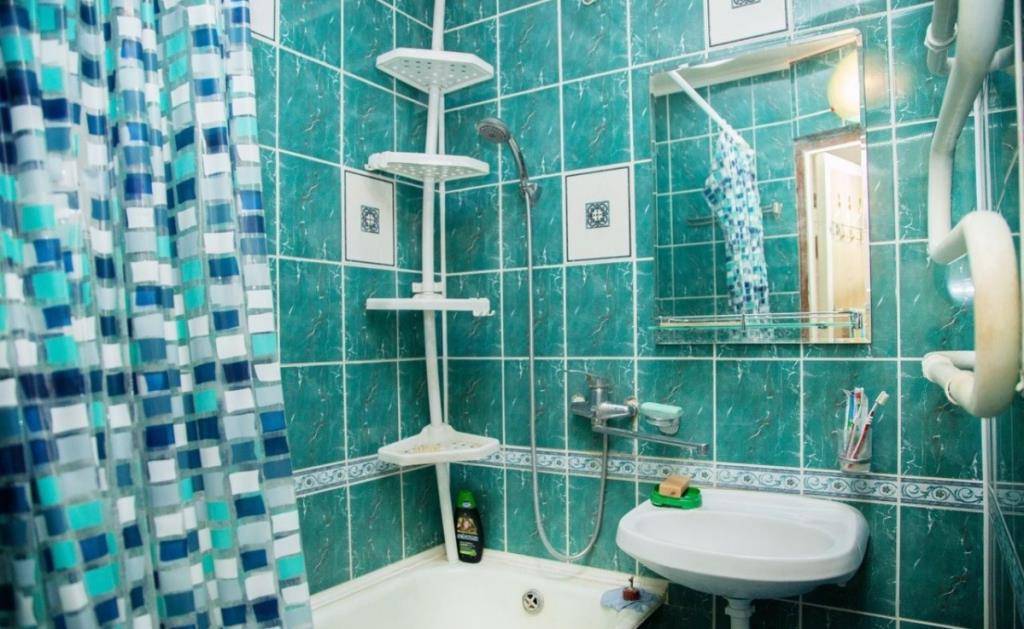 Дизайн ванной комнаты в зеленых тонах