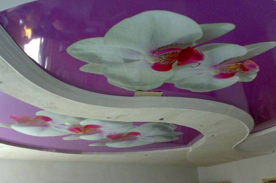 Натяжные потолки с 3d эффектом: дизайн и рисунки, примеры в интерьере комнат
